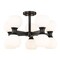 Z-Lite Artemis Semi Flush Mount, 10-Light, 21 In.W x 13.75 In.H, Matte Black/Matte Opal 494-10SF-MB - alternate 1